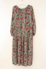 画像5: Jane Marple Dans Le Salon / Winter cherries drawstring dress（ウィンターチェリードローストリングドレス） M グリーン O-26-08-11-038-JM-OP-IG-OS (5)