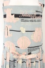 画像2: Jane Marple / Jolies broderies apron dress（ジョリスブロードリーエプロンドレス） M サックス O-26-08-11-040-JM-OP-IG-OS (2)