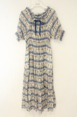 画像1: Jane Marple / Parade smock dress（パレードスモックエプロン） M シロ×ブルー O-26-08-11-041-JM-OP-IG-OS (1)