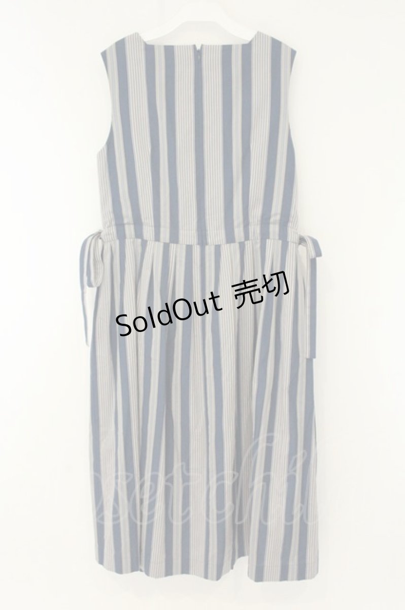 画像4: Jane Marple Dans Le Salon / Vintage stripe square dress（ヴィンテージストライプスクエアドレス） M ブルー系 O-26-08-11-042-JM-OP-IG-OS (4)