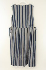 画像4: Jane Marple Dans Le Salon / Vintage stripe square dress（ヴィンテージストライプスクエアドレス） M ブルー系 O-26-08-11-042-JM-OP-IG-OS (4)