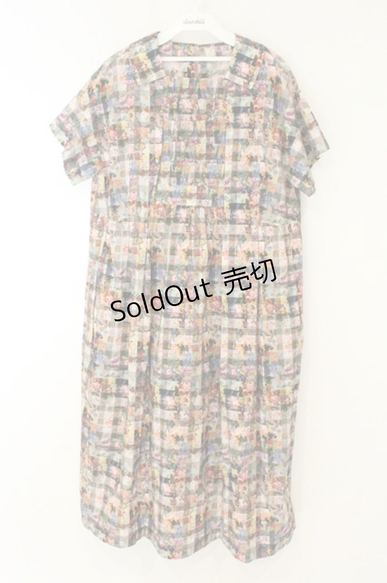 画像1: Jane Marple Dans Le Salon / Archive Gingham tablier dress（アーカイブギンガムタブエイエドレス） M クロ系 O-26-08-11-044-JM-OP-IG-OS (1)