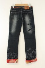 画像4: gouk / ワガラロールアップデニムパンツ  ブラック系 O-26-08-11-004-GO-PA-IG-OS (4)