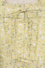 画像2: Jane Marple / Manon tiered dress（マノンティアードドレス） M イエロー系 O-26-08-11-045-JM-OP-IG-OS (2)