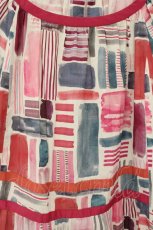 画像2: Jane Marple Dans Le Salon / Constructed stripes surf dress(コンストラクティッドストライプスカーフドレス) M ピンク×シロ O-26-08-11-051-JM-OP-IG-OS (2)