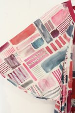画像3: Jane Marple Dans Le Salon / Constructed stripes surf dress(コンストラクティッドストライプスカーフドレス) M ピンク×シロ O-26-08-11-051-JM-OP-IG-OS (3)