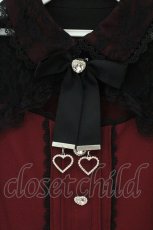 画像2: DearMyLove / レースフリルハートビジューブラウス M ワイン O-26-08-11-053-GO-BL-OW-OS (2)