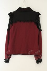 画像4: DearMyLove / レースフリルハートビジューブラウス M ワイン O-26-08-11-053-GO-BL-OW-OS (4)