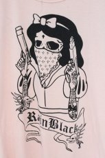 画像2: GLAD NEWS / ダークグラフィックTシャツ  ピンク O-26-08-11-056-PU-TO-OW-OS (2)