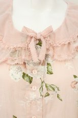 画像2: PINK HOUSE / ポワン・ド・ローズプリントミディワンピース  ピンク O-26-08-11-068-LO-OP-IG-OS (2)