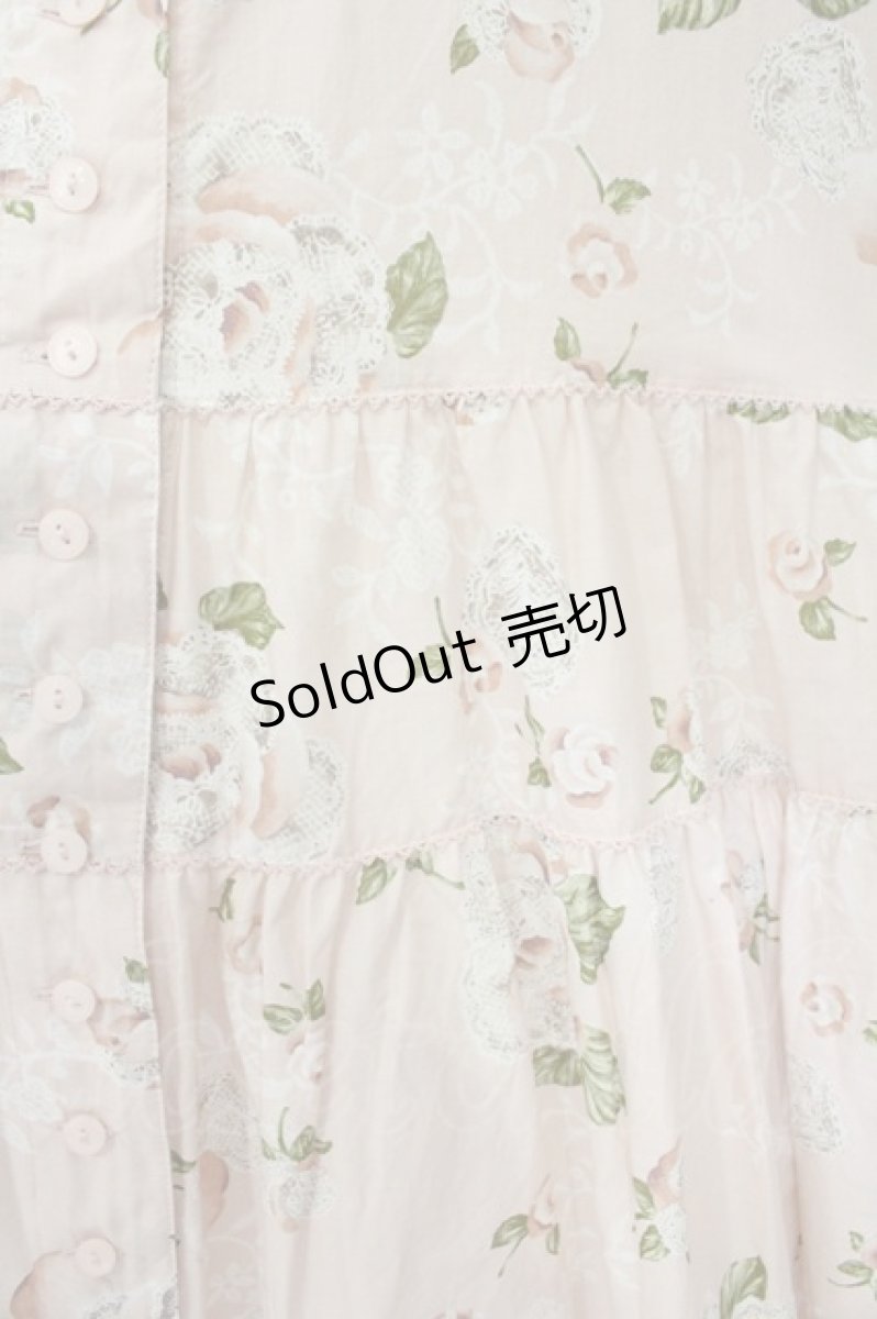 画像3: PINK HOUSE / ポワン・ド・ローズプリントミディワンピース  ピンク O-26-08-11-068-LO-OP-IG-OS (3)