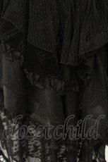 画像6: FRILL / 薔薇刺繍別珍フィッシュテールスカート  ブラック O-26-08-11-069-HN-SK-OW-OS (6)