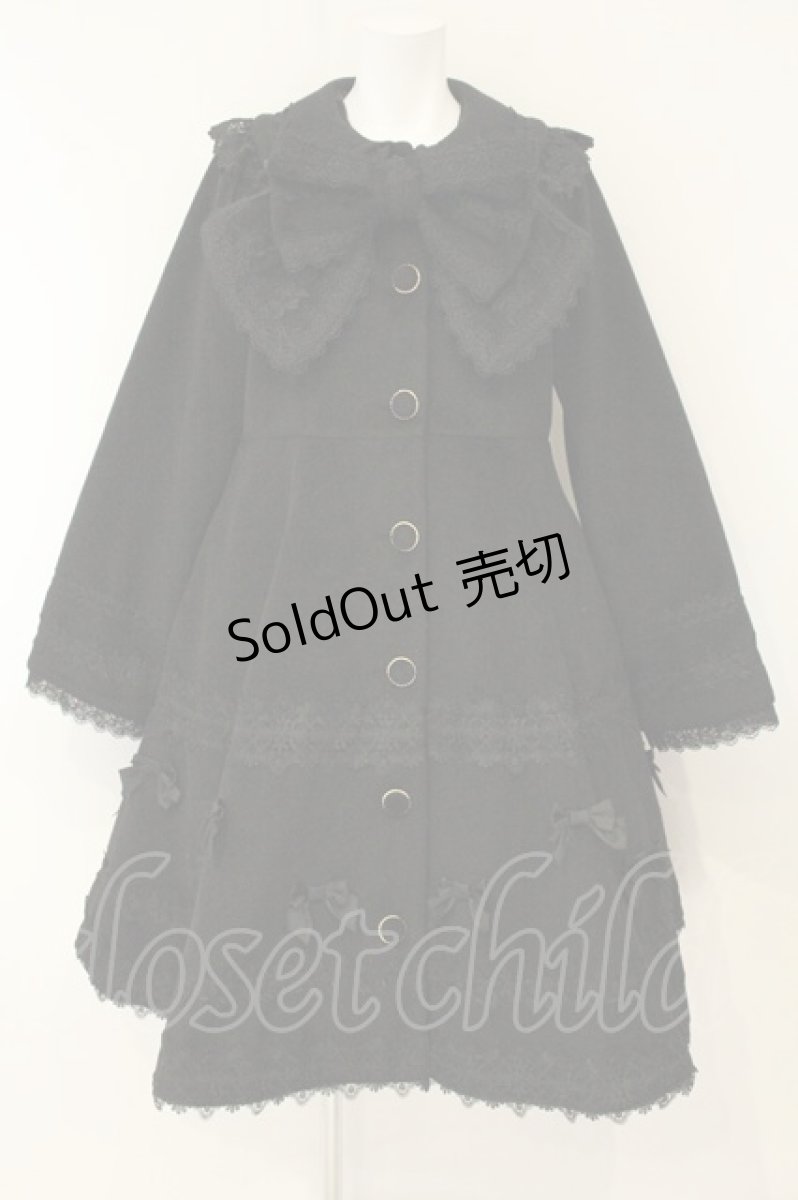 画像1: Chalmiere / メニーリボンコート M クロ O-26-08-11-077-AX-CO-OW-OS (1)