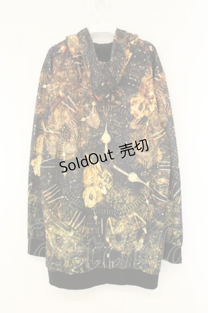 画像3: NieR Clothing / 転写ZIPパーカー F 時計盤（ブラック） O-26-08-11-009-PU-TO-OW-OS (3)