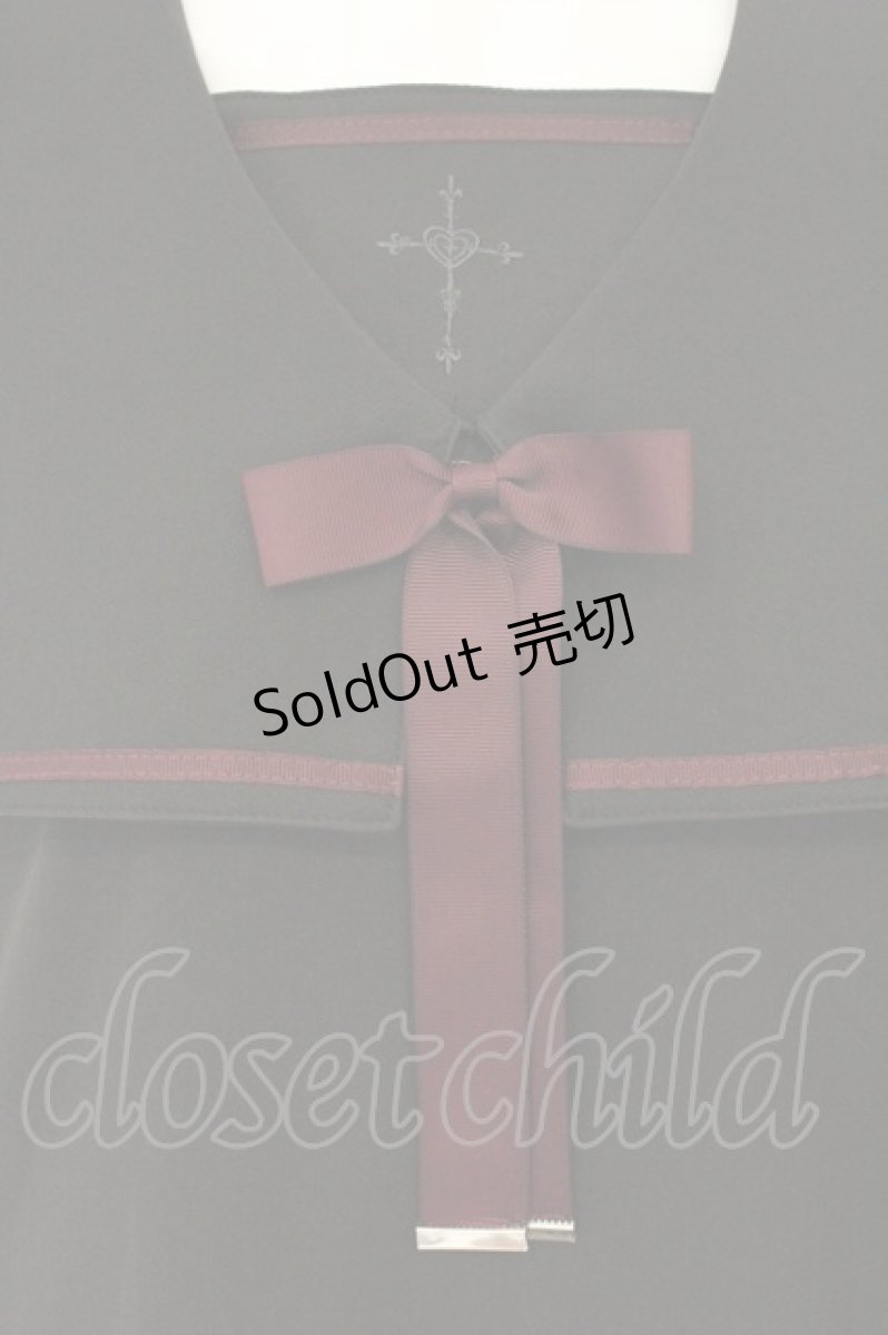 画像2: Amavel / Heart Crossフードセーラーワンピース  クロ O-26-08-11-084-CA-TO-IG-OS (2)