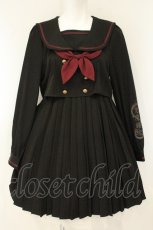 画像1: Amavel / 愛魔鐘琉セーラーワンピース（ミニ丈）  クロ O-26-08-11-085-CA-OP-IG-OS (1)