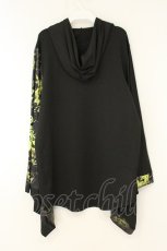 画像3: NieR Clothing / 着物袖風ZIPパーカー F ブラック×イエロー O-26-08-11-010-PU-TO-OW-OS (3)
