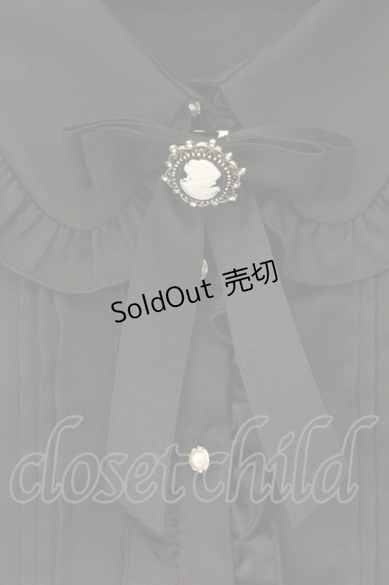 画像2: Amavel / Elegant Doll カメオリボンブラウス  クロ O-26-08-11-092-CA-BL-IG-OS (2)