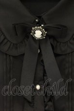 画像2: Amavel / Elegant Doll カメオリボンブラウス  クロ O-26-08-11-092-CA-BL-IG-OS (2)