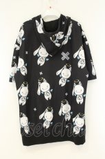 画像3: NieR Clothing / 転写pt半袖ZIPパーカー F 天使NieRちゃん（ブラック） O-26-08-11-011-PU-TO-OW-OS (3)
