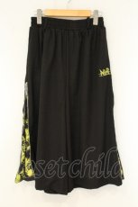 画像1: NieR Clothing / サイドZIPワイドパンツ F ブラック×イエロー O-26-08-11-012-PU-PA-OW-OS (1)