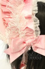画像4: Hoshibako Works / Sweet Unbirthday　デコレーションボンネット  ピンク O-26-08-11-001-LO-AC-OW-OS (4)