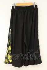 画像3: NieR Clothing / サイドZIPワイドパンツ F ブラック×イエロー O-26-08-11-012-PU-PA-OW-OS (3)