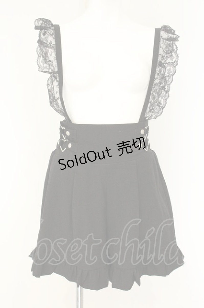 画像1: MA*RS / Wハートショートパンツ  クロ O-26-08-11-013-GO-PA-OW-OS (1)
