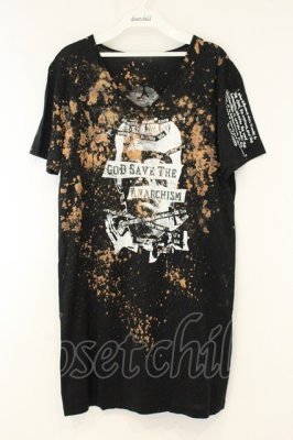 Preview of ブリーチスカルプリントTシャツ  ブラック