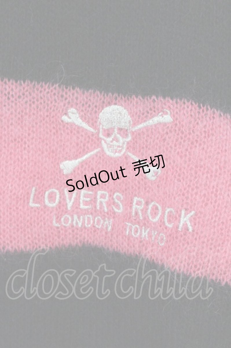 画像2: SUPER LOVERS / モヘアボーダーニットセーター  ブラック×ピンク O-26-08-11-021-PU-TO-IG-OS (2)