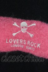 画像2: SUPER LOVERS / モヘアボーダーニットセーター  ブラック×ピンク O-26-08-11-021-PU-TO-IG-OS (2)