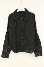 画像1: PEACE NOW / デザインカラーブラウス  ブラック O-26-08-11-023-PU-BL-IG-OS (1)