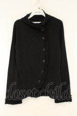 画像1: PEACE NOW / ハイネックカーディガン M ブラック O-26-08-11-025-PU-TO-IG-OS (1)