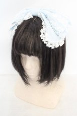 画像1: BABY,THE STARS SHINE BRIGHT / キャメロンカチューシャ  サックス（綿サテン） O-26-08-12-034-BA-ZA-OW-OS (1)