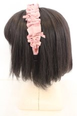 画像3: m petit by misako / ギャザーリボンカチューシャ  ピンク O-26-08-12-035-LO-AC-IG-OS (3)