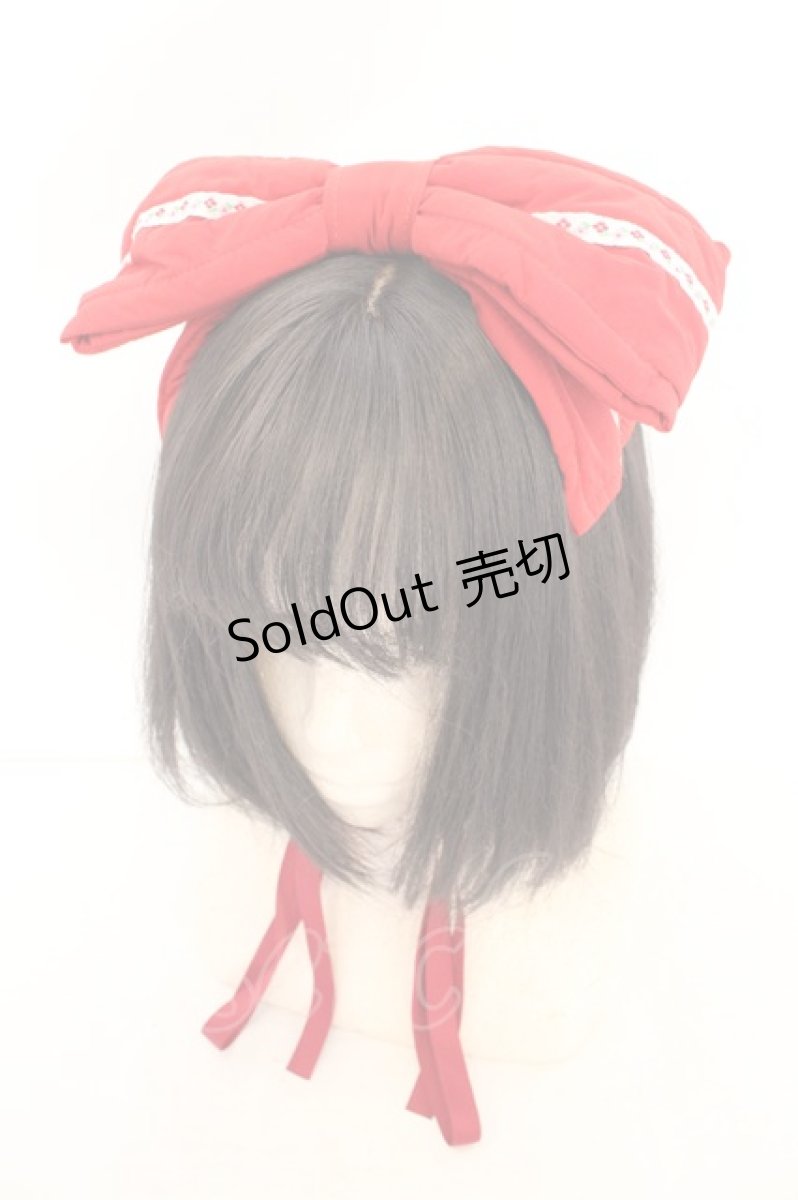 画像1: metamorphose / チロリアンDollリボンヘッドドレス  アカ O-26-08-12-043-ME-AC-OW-OS (1)