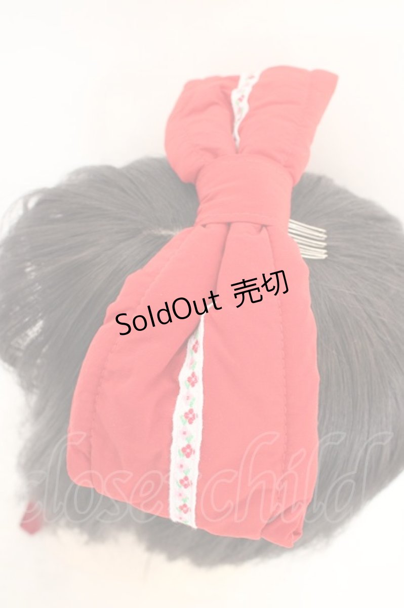 画像2: metamorphose / チロリアンDollリボンヘッドドレス  アカ O-26-08-12-043-ME-AC-OW-OS (2)