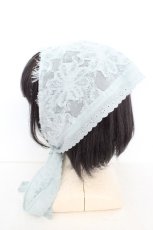 画像3: merry jenny / flowerジャガードヘッドドレス  ブルー O-26-08-12-044-LO-AC-OW-OS (3)