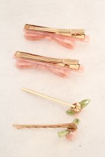 画像2: melume / MK*4Pヘアピン  ピンク O-26-08-12-050-LO-AC-OW-OS (2)