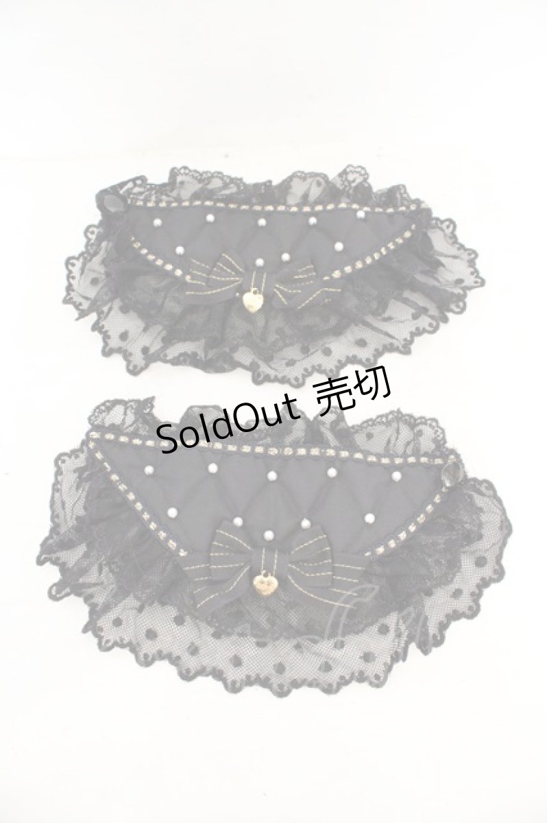 画像1: Angelic Pretty / Sweet Sugarカフス  クロ O-26-08-12-057-AP-ZA-OW-OS (1)