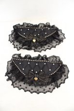 画像1: Angelic Pretty / Sweet Sugarカフス  クロ O-26-08-12-057-AP-ZA-OW-OS (1)