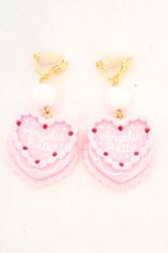 画像1: Angelic Pretty / happy cakes イヤリング  ピンク O-26-08-12-062-AP-AC-OW-OS (1)