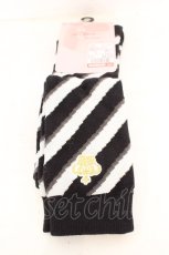 画像1: m petit by misako / AMOVKナナメSTクラウン 23-25cm クロ O-26-08-12-072-LO-ZA-IG-OS (1)