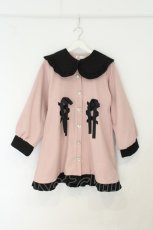 画像1: DearMyLove / くま&うさぎ可愛いコート M ダークピンク O-26-08-12-1001-GO-CO-IG-OS (1)
