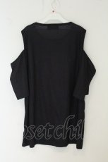 画像3: ililil / 江崎びす子コラボ肩あきTシャツ ブラック O-26-08-12-1003-PU-TO-IG-OS (3)