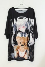 画像1: TRAVAS TOKYO / rurudoコラボ ビッグシルエットTシャツ ブラック O-26-08-12-1004-PU-TS-IG-OS (1)