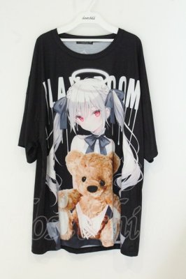 Preview of rurudoコラボ ビッグシルエットTシャツ ブラック
