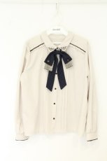 画像1: axes femme / リボンセットブラウス L ベージュ O-26-08-12-1018-AX-BL-IG-OS (1)