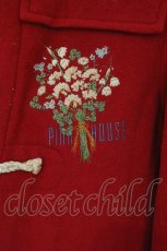 画像3: PINK HOUSE / ロゴ刺繍ダッフルコート アカ O-26-08-12-1023-LO-CO-OW-OS (3)