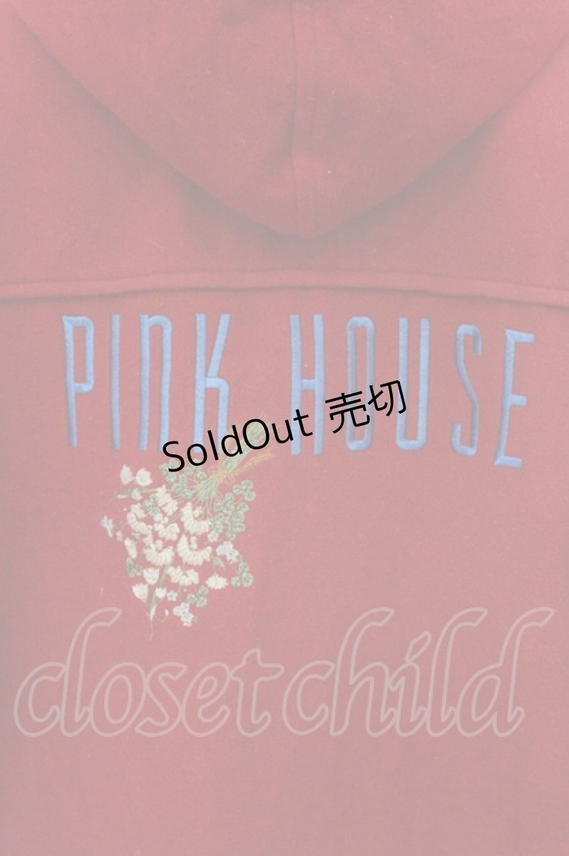 画像5: PINK HOUSE / ロゴ刺繍ダッフルコート アカ O-26-08-12-1023-LO-CO-OW-OS (5)